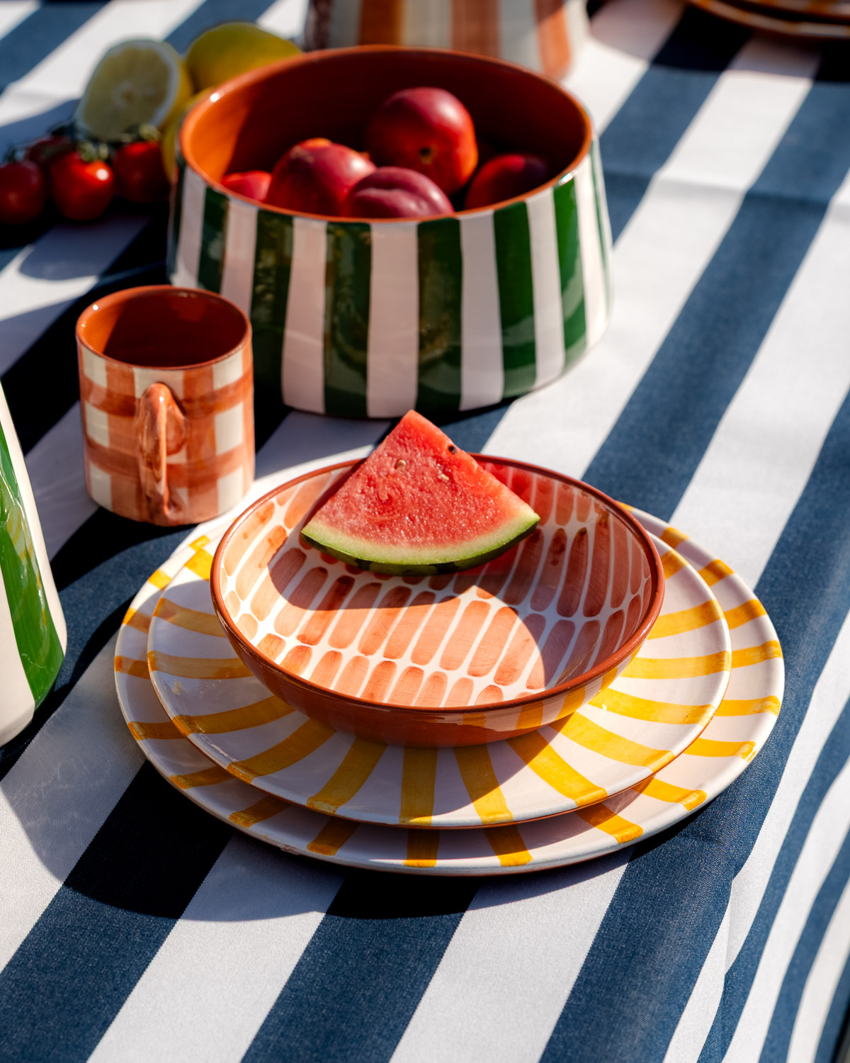 Frokosttallerken håndlavet i Terracotta keramik | Gul