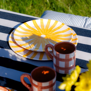 Frokosttallerken håndlavet i Terracotta keramik | Gul