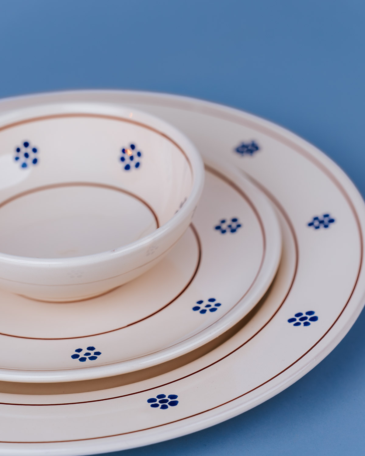 Livona-920 Italiensk desserttallerken med Fiorina-blomster